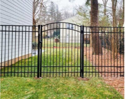 Arched Single Gate fence installation in New Jersey | Fence Pro by Bruno