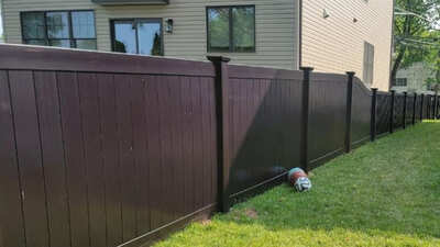 Vinyl - Black fence installation in New Jersey | Fence Pro by Bruno