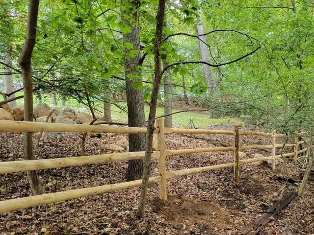 Wood fence