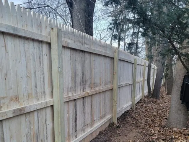 Wood fence project