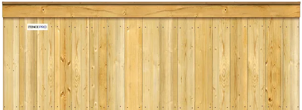 Cap & Trim top finish on a wood fence